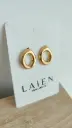 Pendientes Luna dorado