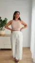 Pantalón Fluido Pareo Blanco