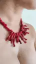 Collar Coral Rojo