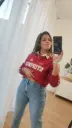 Sudadera Retro Roja