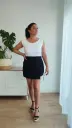 Short pareo negro