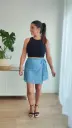 Short Pareo Azul Vaquero