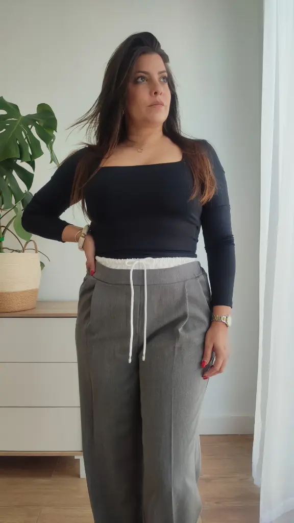 [8400000011704] Pantalón cinturilla gris