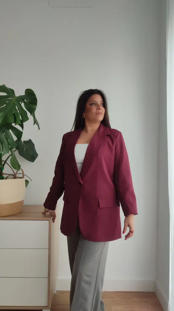 [23982] Blazer London Burdeos