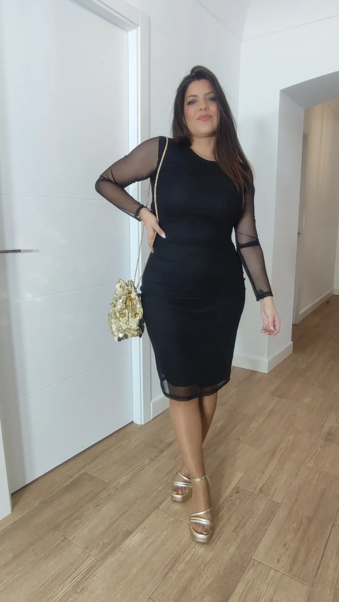 Vestido Tul Negro