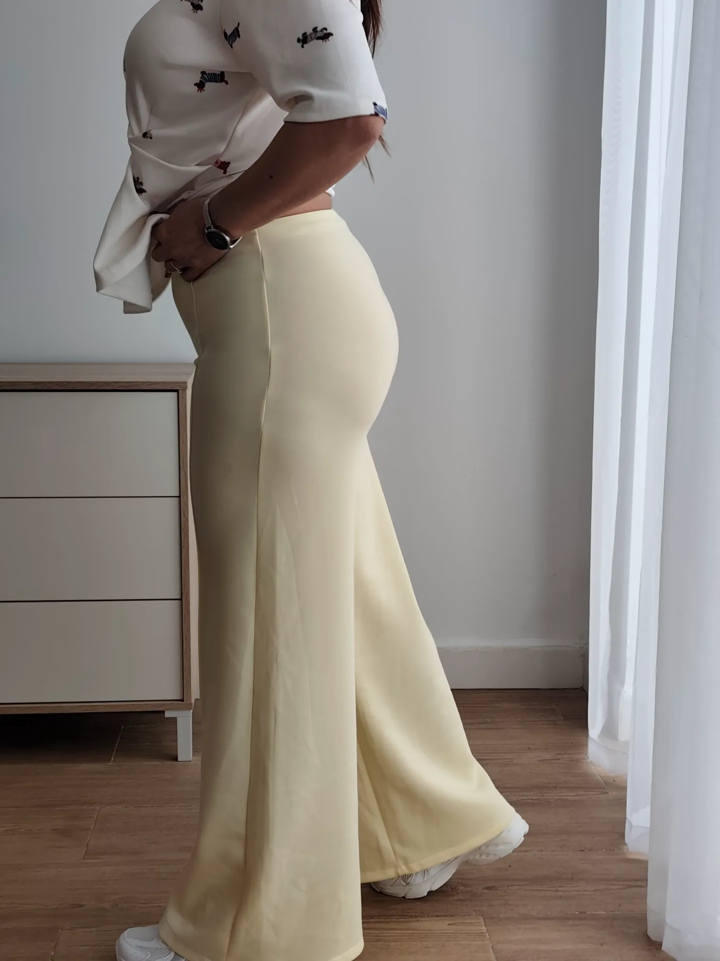 [81502] Pantalon punto amarillo