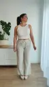Top Canalé Beige
