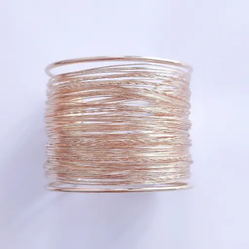 [2165] Brazalete dorado ajustable