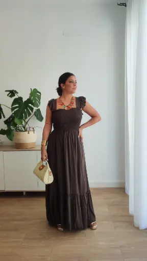 [28711] Vestido Toscana Chocolate