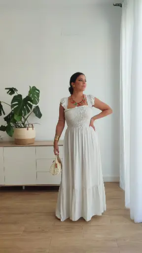 [28712] Vestido Toscana Blanco